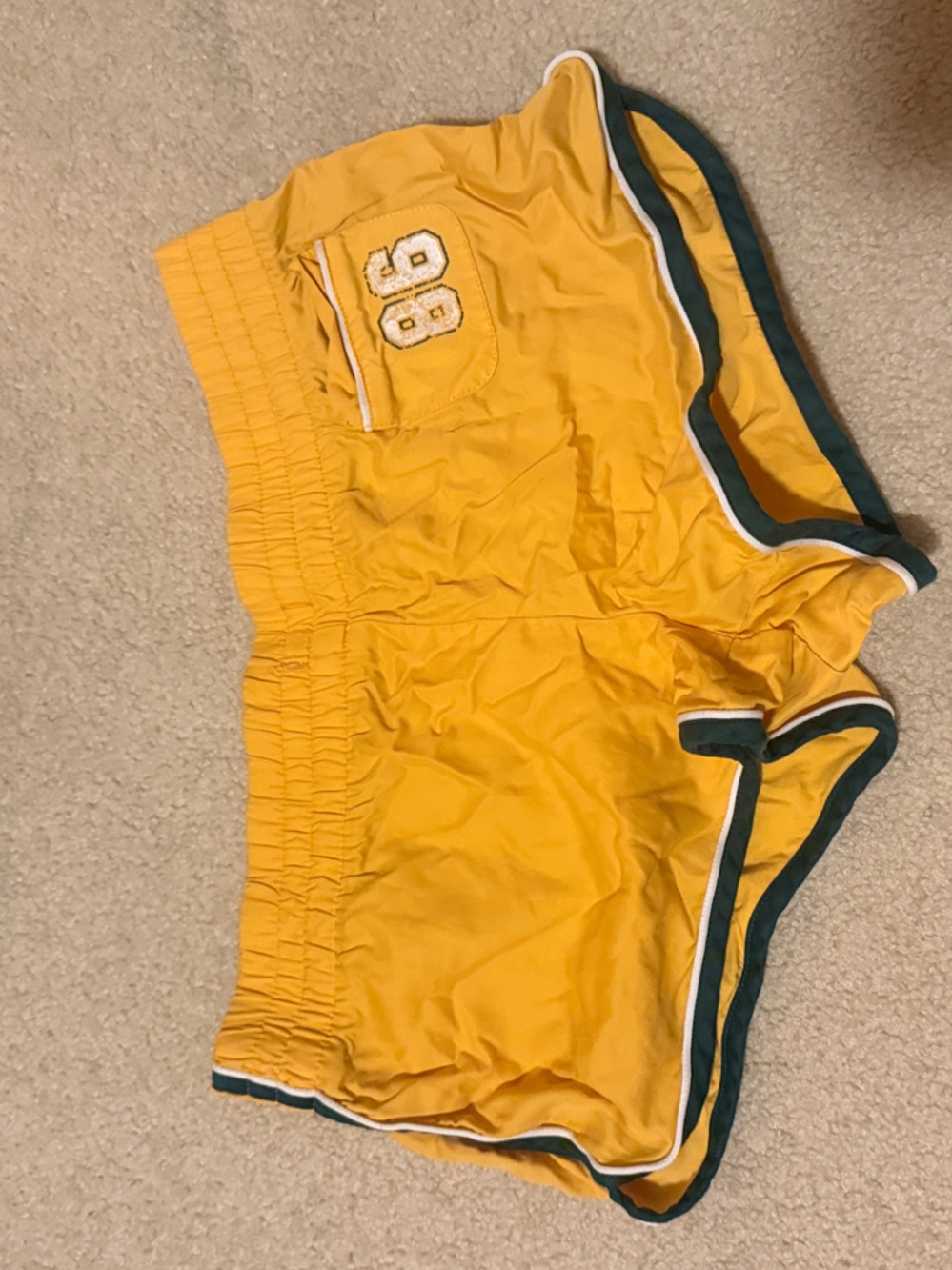LOVE PINK VICTORIA’S SECRET Women’s Yellow Athletic Dolphin Shorts